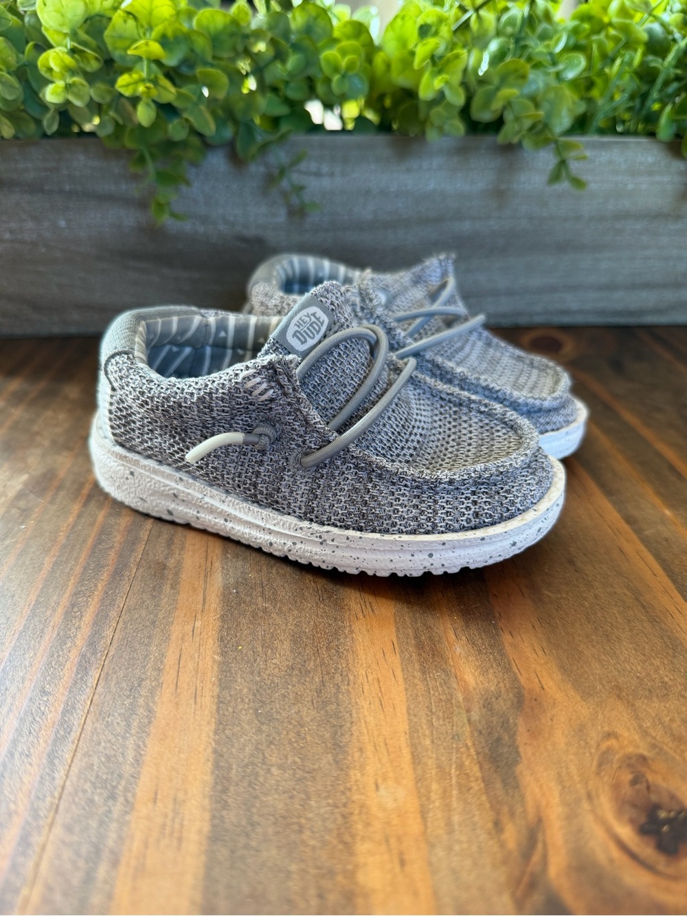 Hey Dude Toddler Wally Knit Slip-On Shoes Size 5